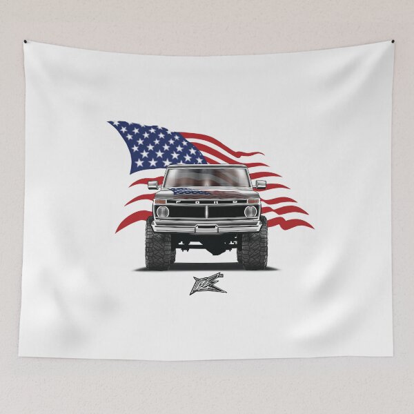 Item preview, patriotic american flag ford dentside obs truck designed and sold by NaquashM.