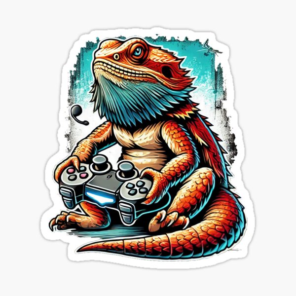 Item preview, Bearded Dragon Gamer Design for Reptile Lovers and Gamers designed and sold by SpecialFunTee.