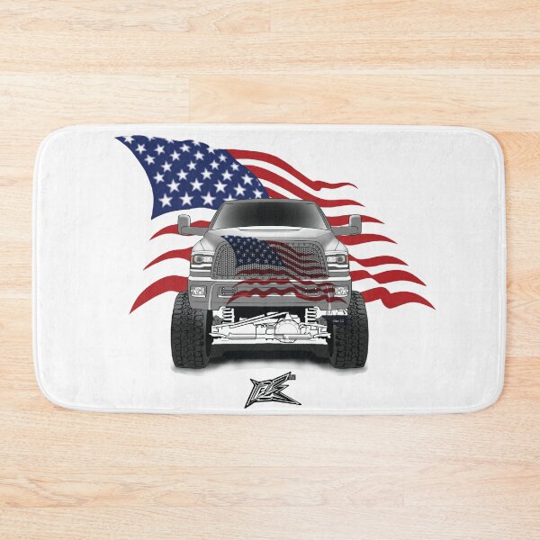 Item preview, patriotic american flag large american v8 diesel truck designed and sold by NaquashM.