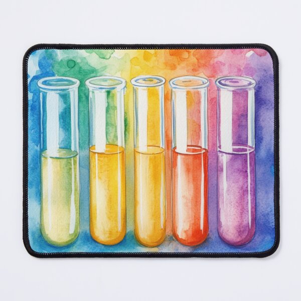 Item preview, Colorful 5 Watercolor Science-Chemistry Test Tubes designed and sold by GrinGalore.