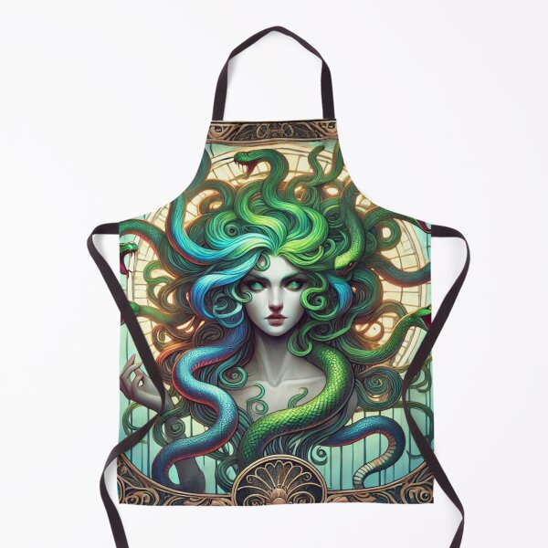 Aperçu de l'œuvre Méduse moderne dans un cadre Art Nouveau créée et vendue par Sigtrix.