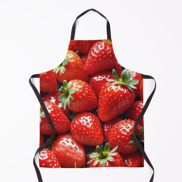 Item preview, Juicy Red Strawberries Close-Up Texture designed and sold by ArtComixHaven.