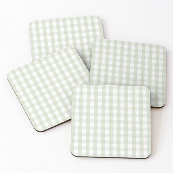 Item preview, Cool Pistachio Green Gingham designed and sold by TRVLR Designs.