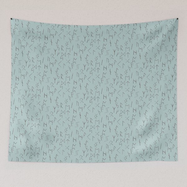 Item preview, Elder Futhark Runes in ocean  designed and sold by SketchyHeart.