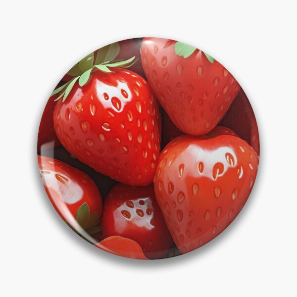Item preview, Glossy Fresh Strawberries in Close-Up designed and sold by ArtComixHaven.