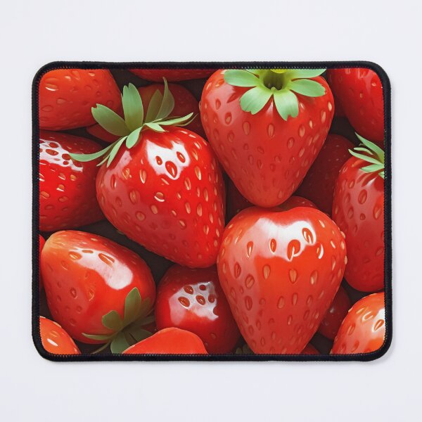 Item preview, Glossy Fresh Strawberries in Close-Up designed and sold by ArtComixHaven.