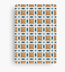 Circles with lens pattern and Diamond Canvas Print