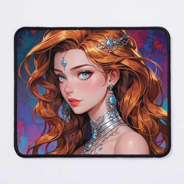 Item preview, Red Hair Princess, Anime style designed and sold by Ghazal-art.