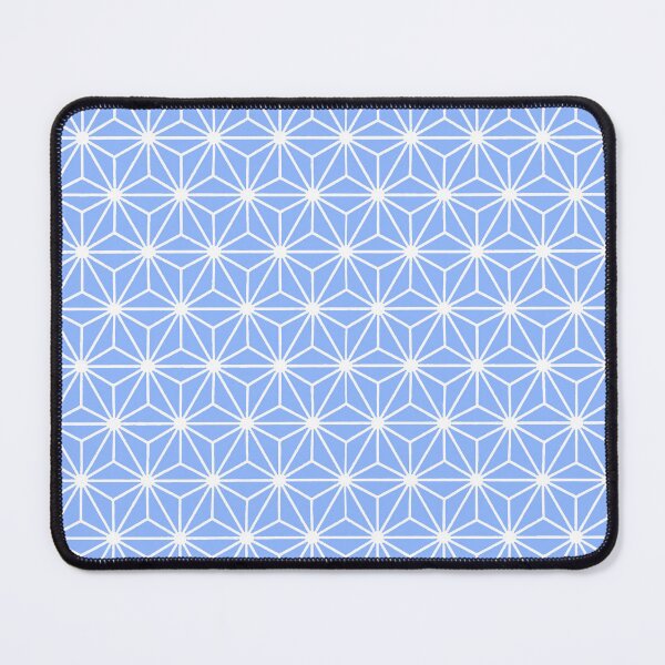 Item preview, Asanoha Star Or Hexagon Motif White On Light Blue designed and sold by taiche.