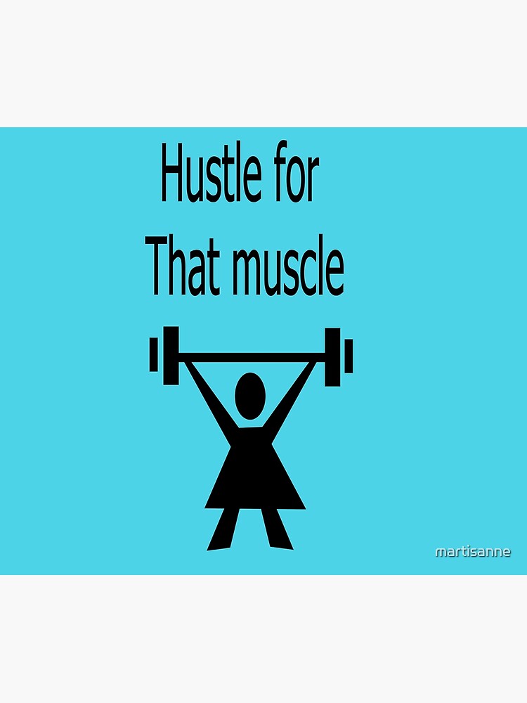 Hustle for that muscle in black and blue by martisanne