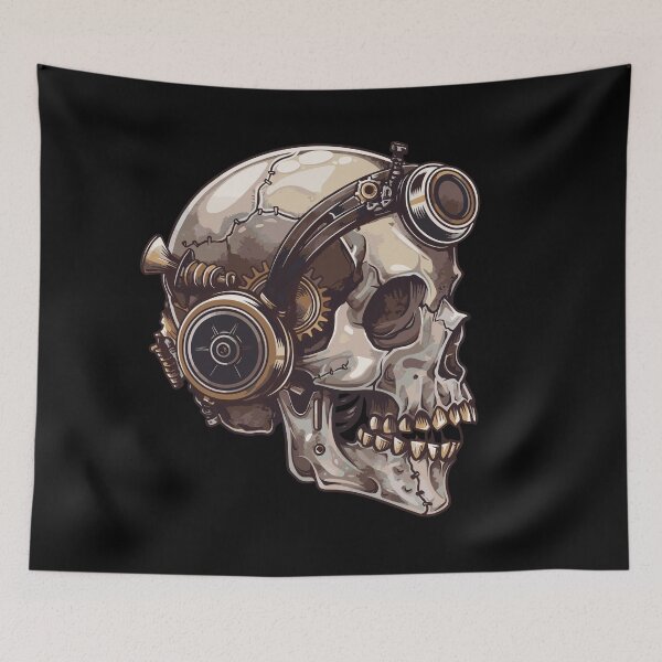 Item preview, Dieselpunk Zombie Skull designed and sold by drizzd.