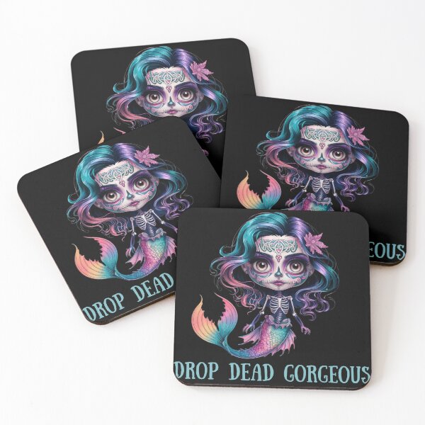 Item preview, Drop Dead, Gorgeous Skeleton Mermaid Art designed and sold by Ophelia's Bazaar.