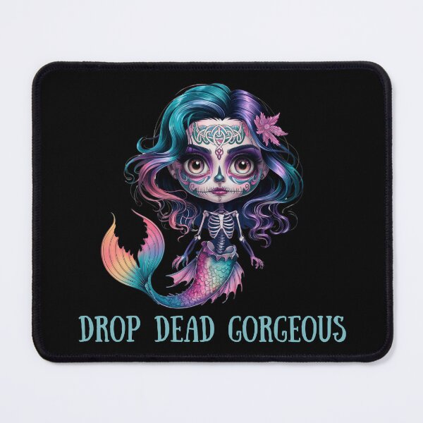 Item preview, Drop Dead, Gorgeous Skeleton Mermaid Art designed and sold by Ophelia's Bazaar.