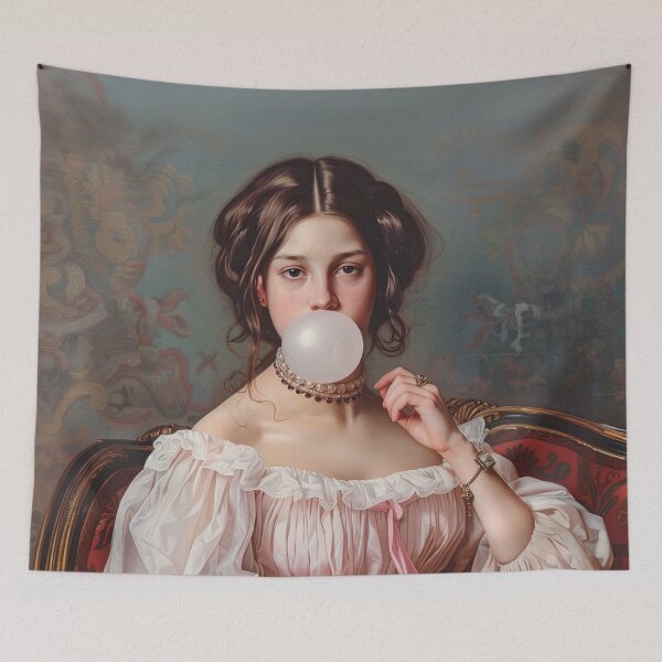 Item preview, Victorian lady with gum designed and sold by TrendyArtInk.