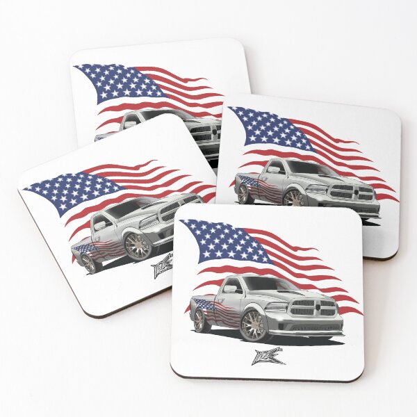 Item preview, patriotic american flag large american v10 truck lowered  designed and sold by NaquashM.