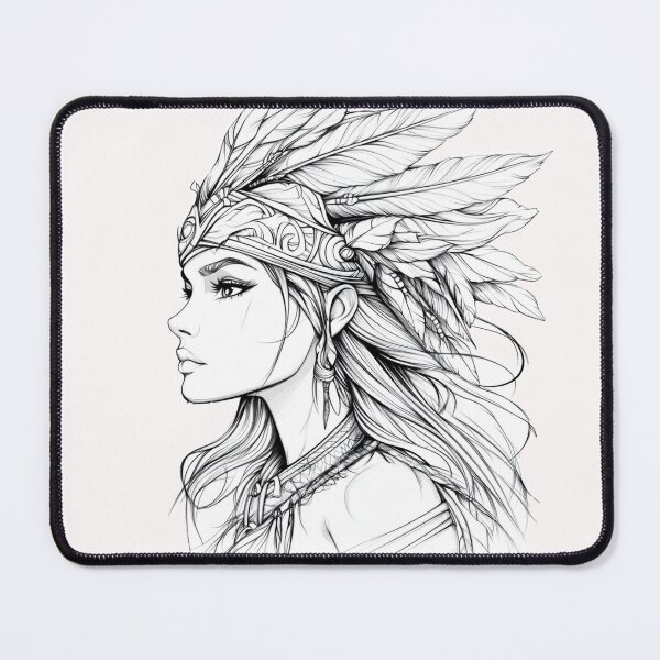 Item preview, Brave female warrior designed and sold by Natthiya Minimal.