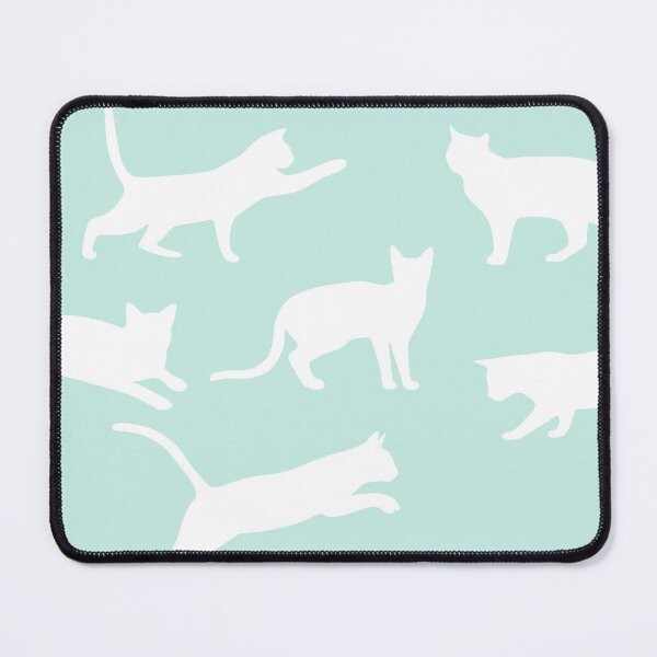 Item preview, Whiskered Wonders: A Dance of White Cat Silhouettes 3, Unique designed and sold by villacreativa.
