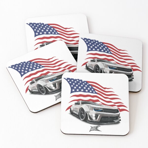 Item preview, patriotic american flag widebody camaro ss v8  designed and sold by NaquashM.