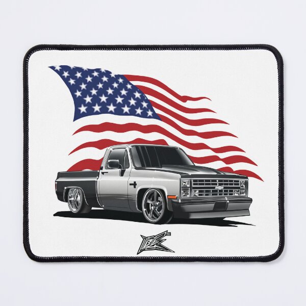 Item preview, patriotic american flag c10 pickup truck designed and sold by NaquashM.