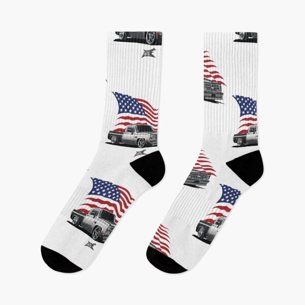 Item preview, patriotic american flag c10 pickup truck designed and sold by NaquashM.