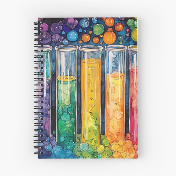 Item preview, Watercolor Science-Chemistry Test Tubes Illustration designed and sold by GrinGalore.