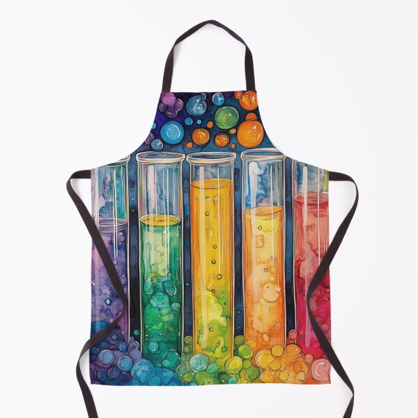 Item preview, Watercolor Science-Chemistry Test Tubes Illustration designed and sold by GrinGalore.