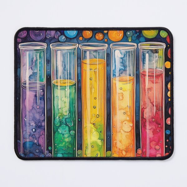 Item preview, Watercolor Science-Chemistry Test Tubes Illustration designed and sold by GrinGalore.