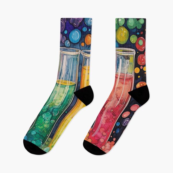 Item preview, Watercolor Science-Chemistry Test Tubes Illustration designed and sold by GrinGalore.