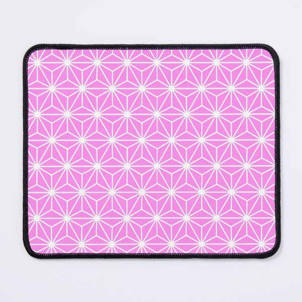 Item preview, Asanoha Star Or Hexagon Motif White On Pink designed and sold by taiche.