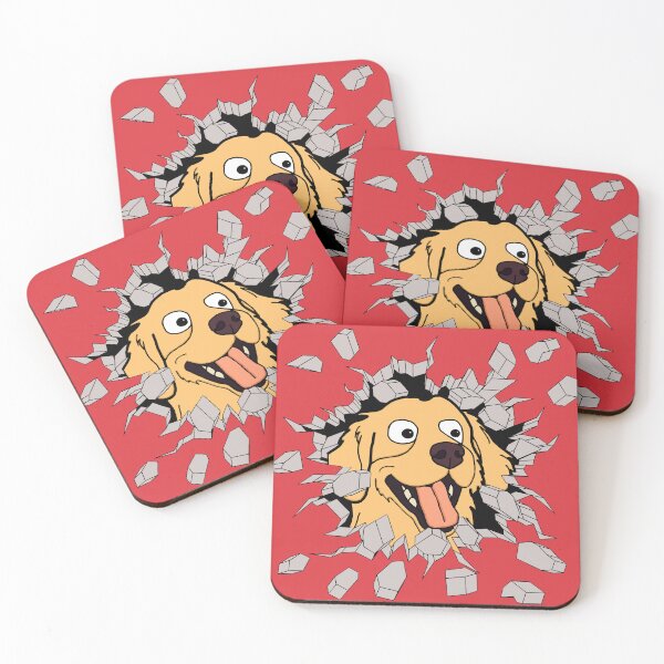Item preview, Golden Retriever Wall Breaker designed and sold by ProfanityFarm.