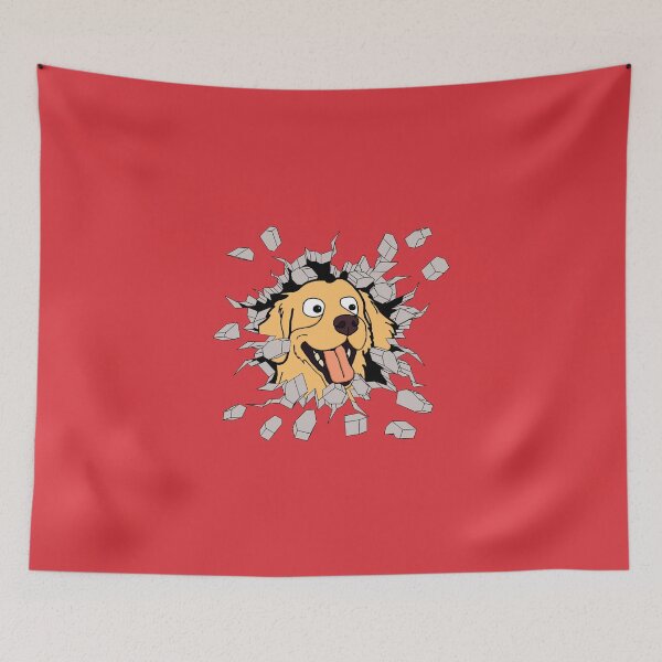 Item preview, Golden Retriever Wall Breaker designed and sold by ProfanityFarm.