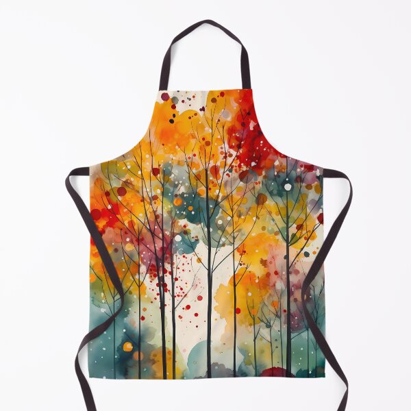 Item preview, watercolor autumn trees designed and sold by haroulita.