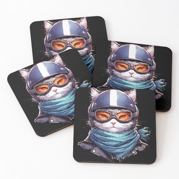 Item preview, Biker Cat Anime designed and sold by TomFrontierArt.