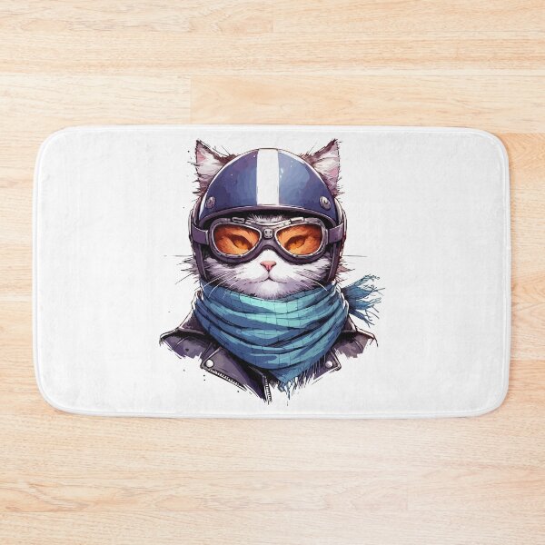 Item preview, Biker Cat Anime designed and sold by TomFrontierArt.