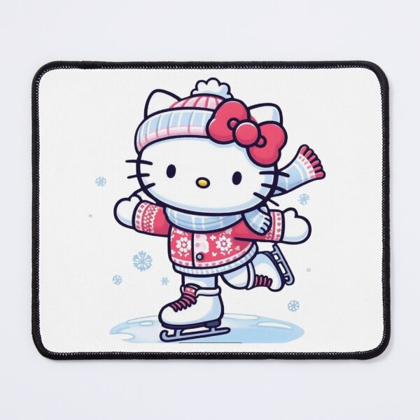 Item preview, Kitty Cat Christmas Ice Skating Kawaii designed and sold by rfd2.
