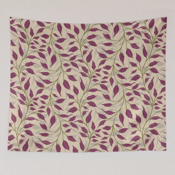 Artikelvorschau, Flow of Dancing Leaves Design Grün Beere Beige 2-L entworfen und verkauft von MizFlaire.