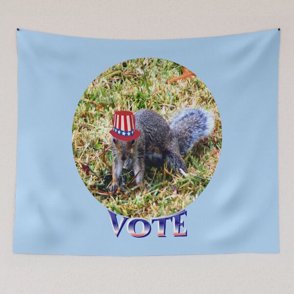 Item preview, Patriotic Squirrel Reminds Americans To Vote designed and sold by kristalcurt.