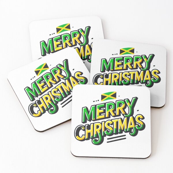 Item preview, Merry Christmas in the colors of the Jamaican flag designed and sold by Meandmyshop.