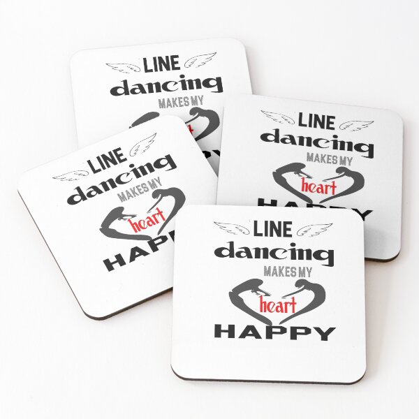 Item preview, Line Dancing Makes My Heart Happy Line Dance T-Shirt designed and sold by iLamshop.