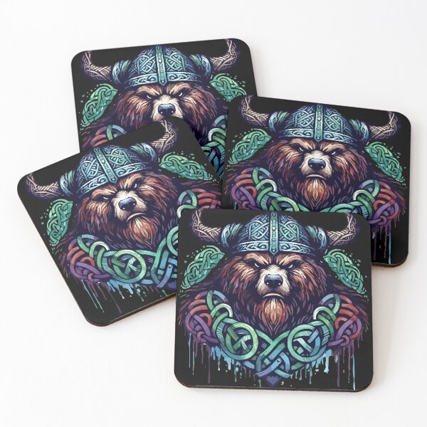Item preview, Viking Warrior Bear Knotwork Celtic Mythology designed and sold by TomFrontierArt.