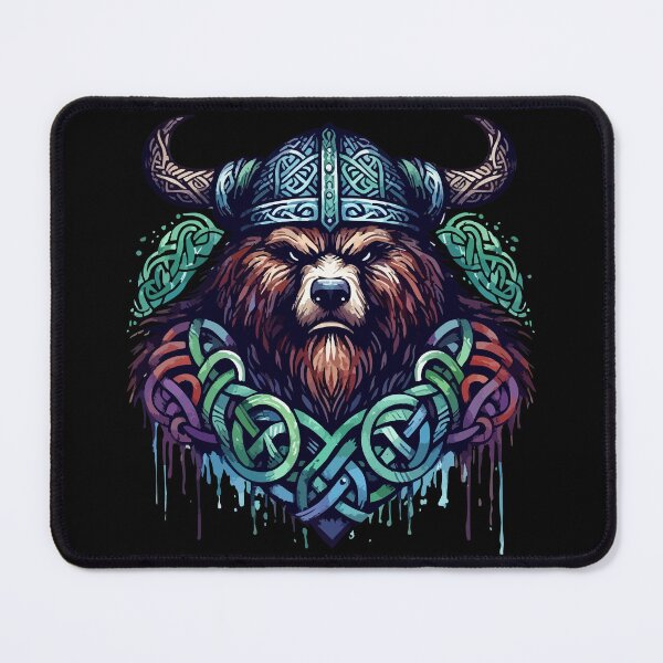 Item preview, Viking Warrior Bear Knotwork Celtic Mythology designed and sold by TomFrontierArt.