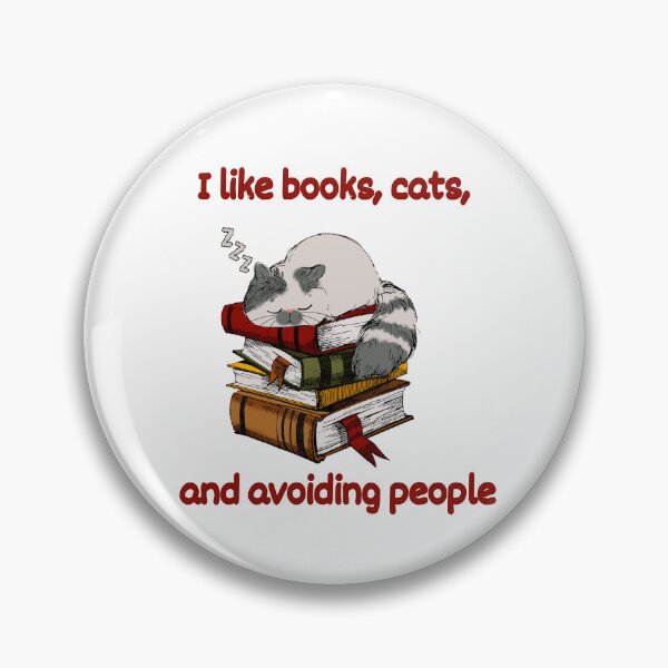 Item preview, Cats, books and avoiding people designed and sold by Petthecatshop.