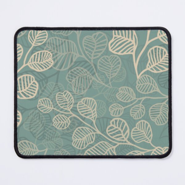 Item preview, Flourishing Leafy Silhouettes of Gentle Serenity Teal HD L 5 designed and sold by MizFlaire.