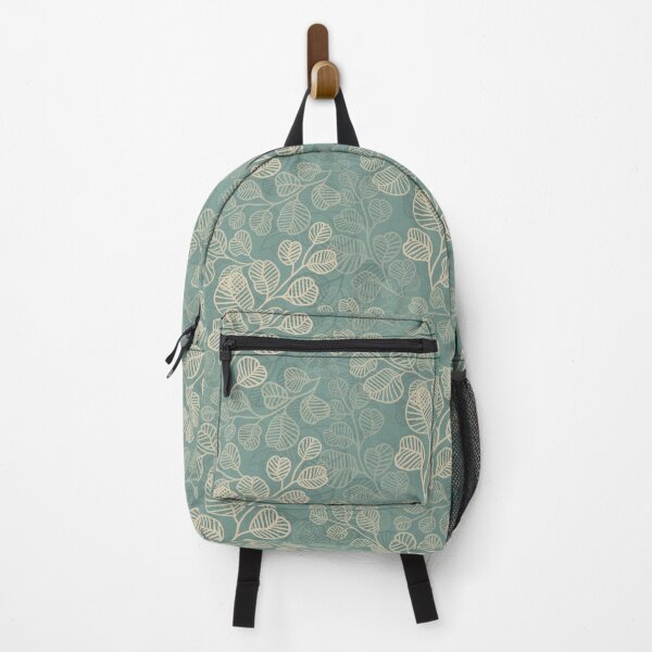 Item preview, Flourishing Leafy Silhouettes of Gentle Serenity Teal HD L 5 designed and sold by MizFlaire.