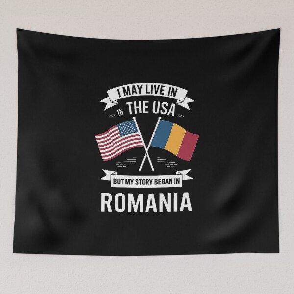 Item preview, Proudly Living in the USA with Roots in Romania - Celebrating Heritage designed and sold by love3617.