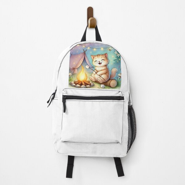Item preview, Love Camping With This Cute Feline! designed and sold by NoelaniArt.