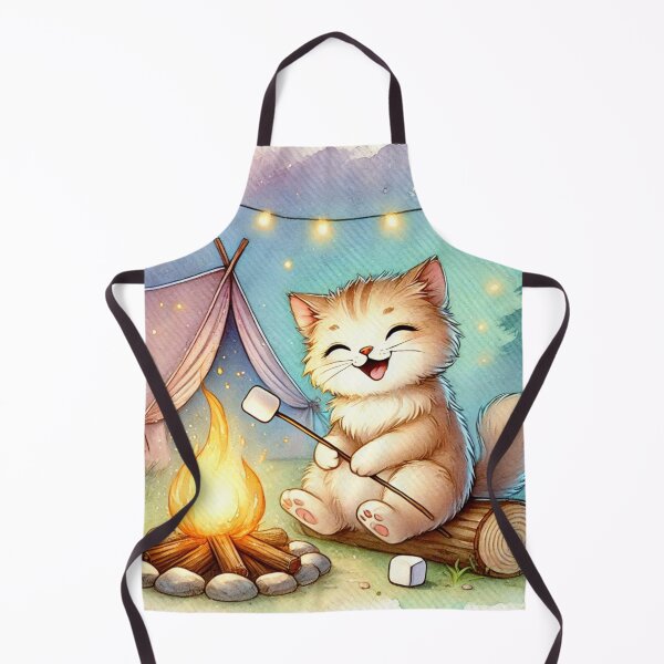 Item preview, Love Camping With This Cute Feline! designed and sold by NoelaniArt.