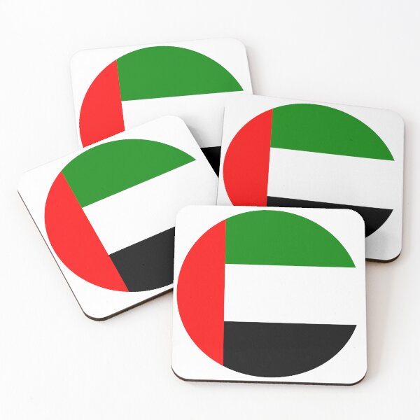 Item preview, UAE Flag Round designed and sold by MoonElite.
