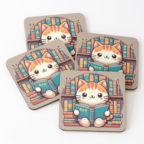 Item preview, Kitten reading books designed and sold by R-market.