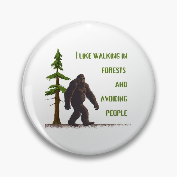 Item preview, Bigfoot walking in forests and avoiding people designed and sold by Petthecatshop.
